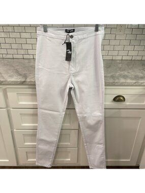 JC JQ Jeans Womens XL White Skinny Denim Pants New With Tags Boho Western